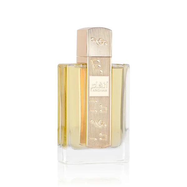 Parfum Lattafa Angham bouteille rose et or زجاجة عطر أنغام لطافة النسائي