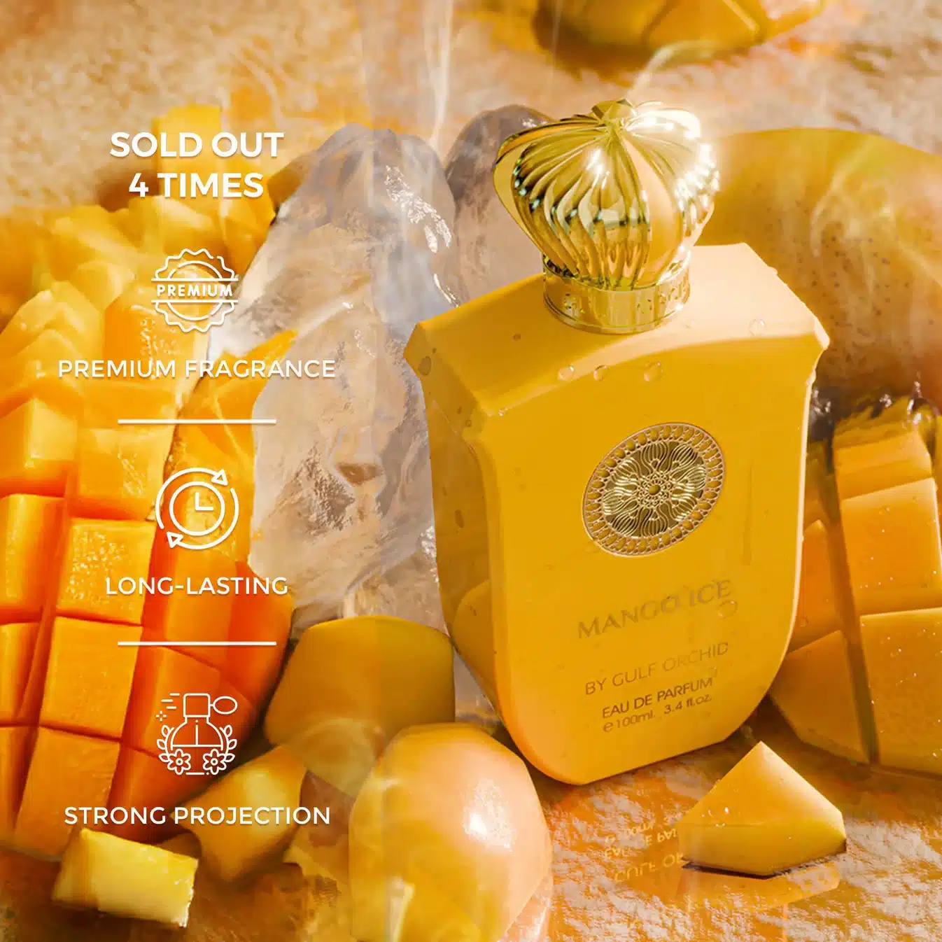 Gulf Orchid Mango Ice Eau de Parfum 100ml | Parfum Maroc 5 Gulf Orchid Mango Ice Eau de Parfum 100ml | Parfum Maroc – Image 5