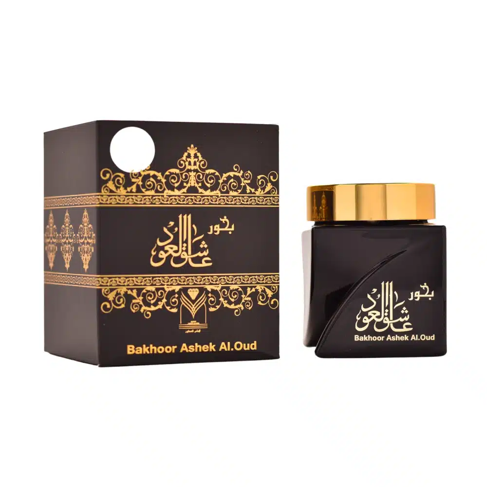 Bakhoor Ashek Al Oud 30g – Almas Perfumes | Le Bestseller Encens Maroc 2 Bakhoor Ashek Al Oud 30g pot et coffret luxe Almas Perfumes Maroc